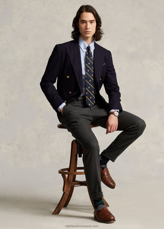 albastru deschis/alb bărbați Ralph Lauren cămașă din poplin cu dungi slim fit 04688379