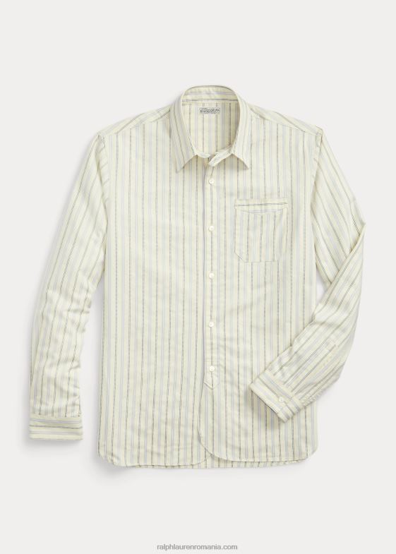 bărbați Ralph Lauren cămașă dobby în dungi slim fit 046881793