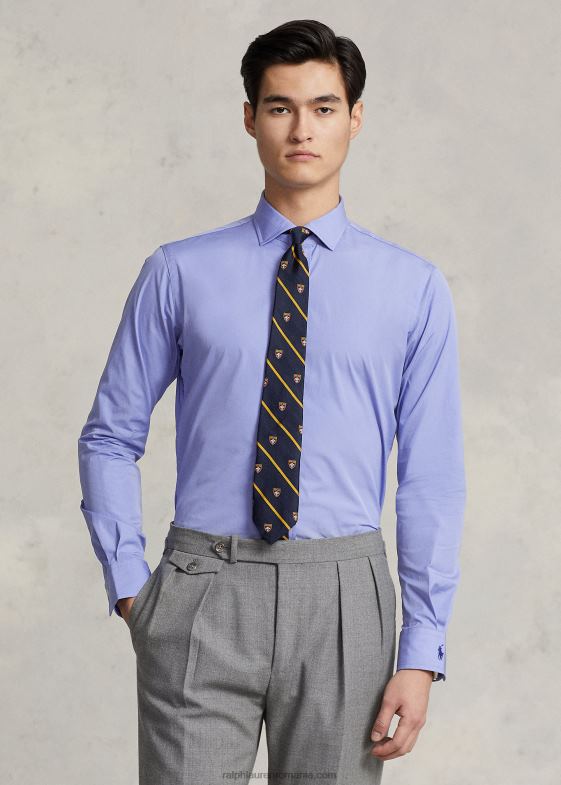 copen blue bărbați Ralph Lauren cămașă poplin personalizată 046888476