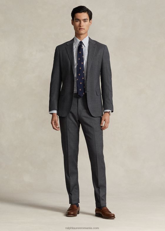 multi violet/alb bărbați Ralph Lauren cămașă oxford tattersall personalizată 046881249