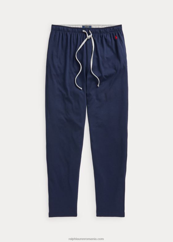 bleumarin/andover heather/rosu bărbați Ralph Lauren pantalon de pijama din jerseu din amestec de bumbac 04688230