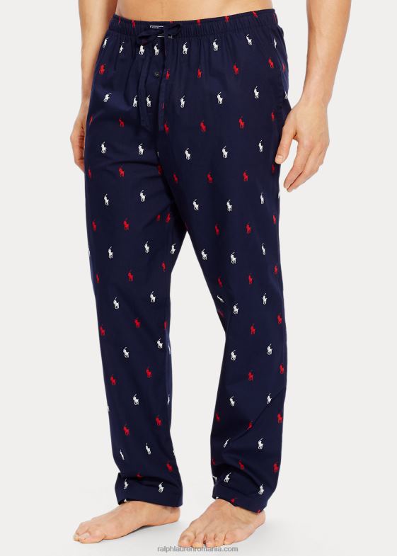 bleumarin/roșu și alb bărbați Ralph Lauren pantaloni de dormit peste tot pentru ponei 046881209