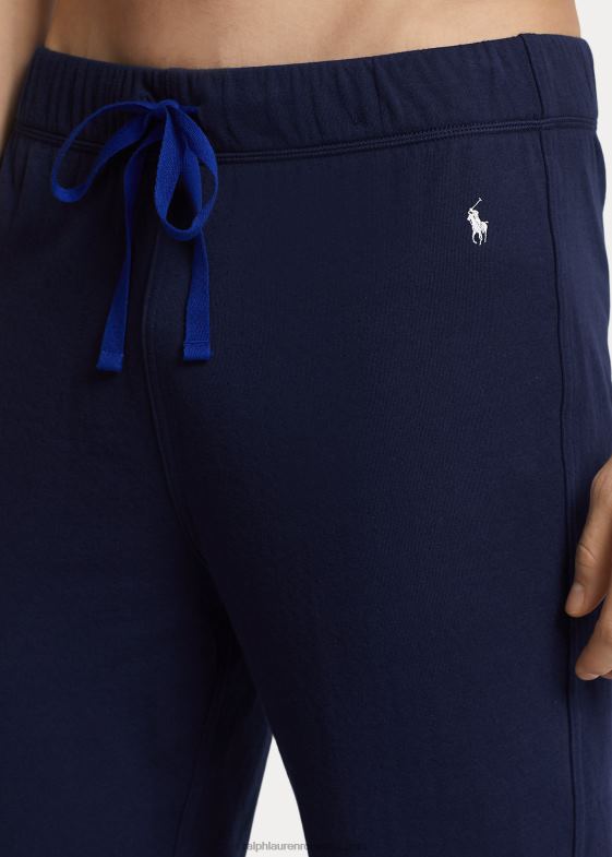 marina de croazieră/argintiu bărbați Ralph Lauren Jogger pentru somn cu tăiere în contrast 04688697