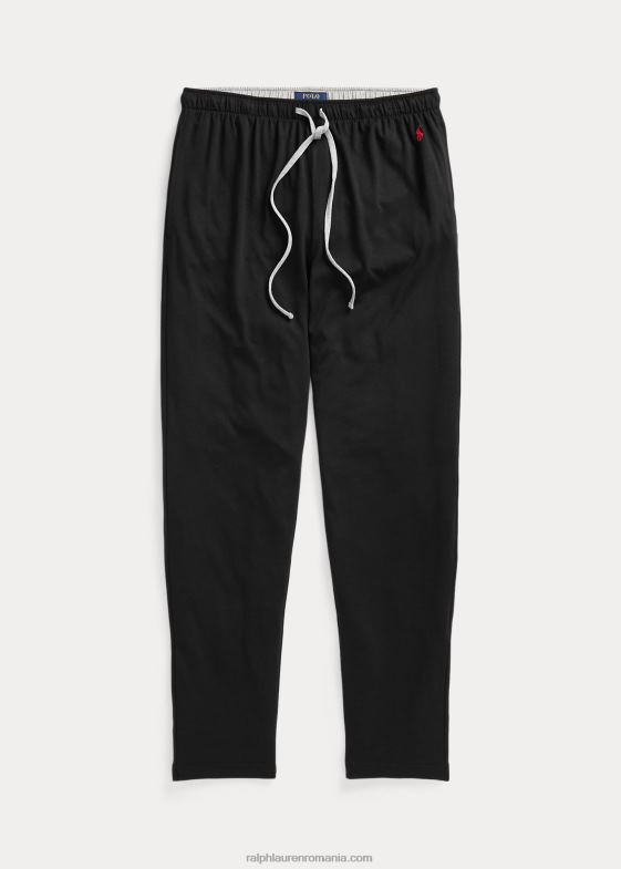 negru / peste erica / roșu bărbați Ralph Lauren pantalon de pijama din jerseu din amestec de bumbac 04688229