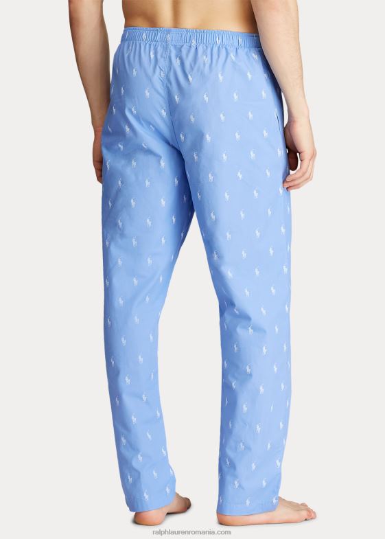 plaja albastru/alb bărbați Ralph Lauren pantalon de pijama de ponei semnătură 046881669