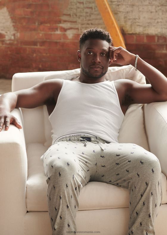 si peste erica/marina bărbați Ralph Lauren Jogger de somn din bumbac de ponei 04688610