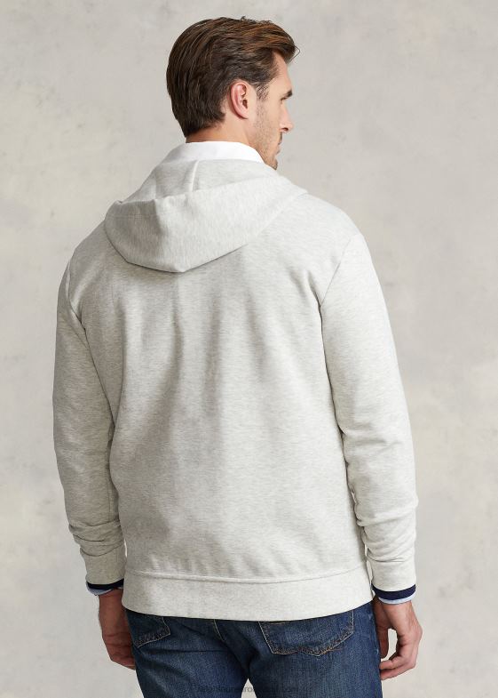 E sport heather bărbați Ralph Lauren hanorac cu fermoar complet din tricot dublu 046881609