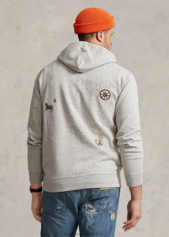 brooklyn/dark vintage bărbați Ralph Lauren hanorac din lână urs polo 046881361