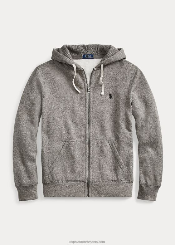 erica cenușie bărbați Ralph Lauren hanorac fleece cu fermoar complet 04688393