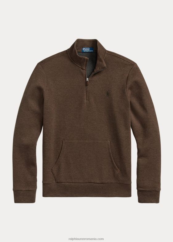 erica maro nucsoara bărbați Ralph Lauren Pulover cu fermoar sfert din plasă din tricot dublu 046881065