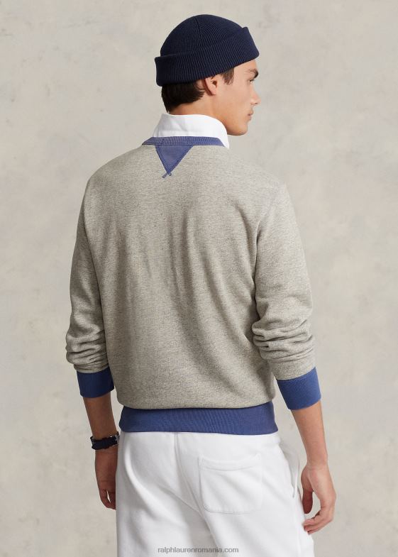 loft heather/old royal bărbați Ralph Lauren hanorac bicolor din fleece 046881133