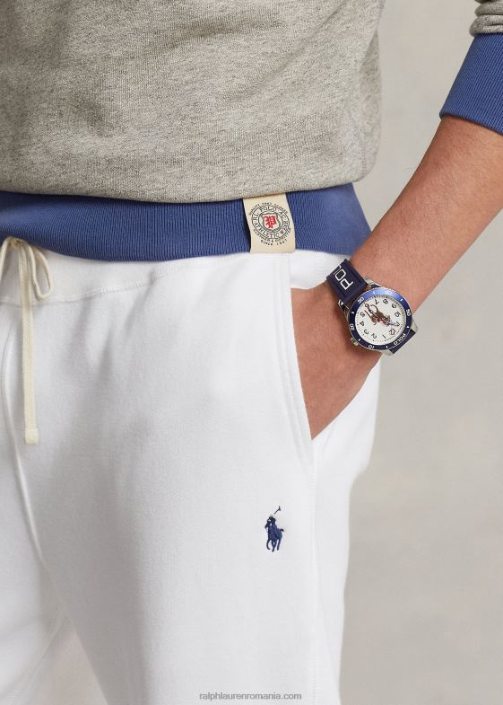 loft heather/old royal bărbați Ralph Lauren hanorac bicolor din fleece 046881133