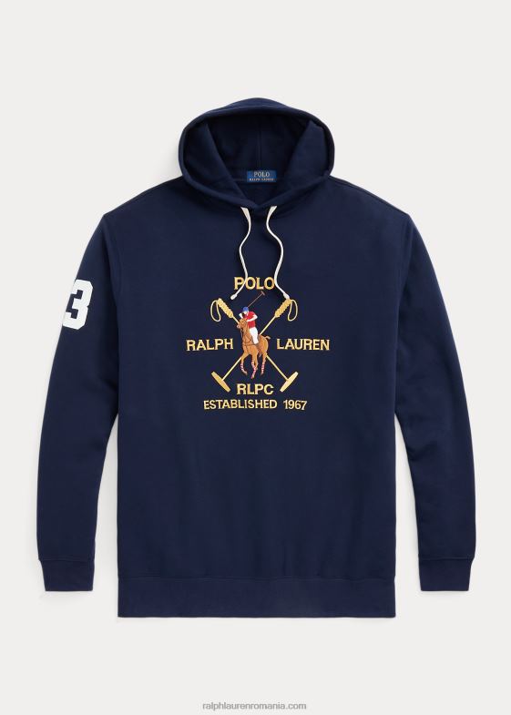 marina de croazieră bărbați Ralph Lauren hanorac din lână cu creasta mare de ponei 046881630