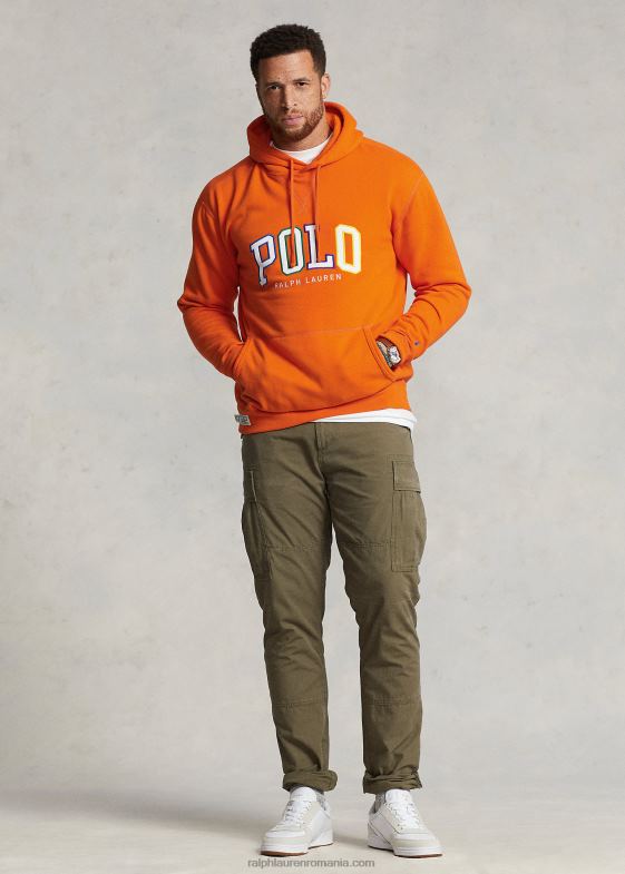 navigand portocaliu bărbați Ralph Lauren hanoracul cu logo-ul rl fleece 046881808