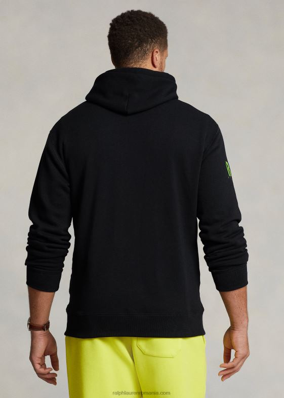 negru bărbați Ralph Lauren hanorac grafic fleece 046881931