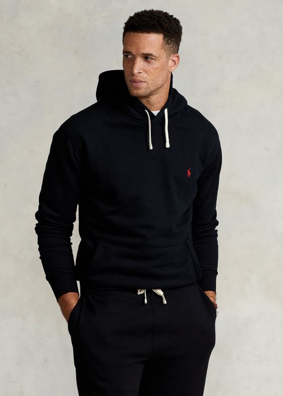 negru bărbați Ralph Lauren hanoracul rl fleece 046881572