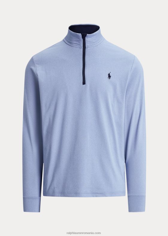 noua erica albastru pudra bărbați Ralph Lauren Pulover cu fermoar sfert din tricou de performanță 046881013
