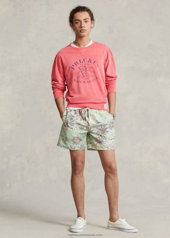 post roșu bărbați Ralph Lauren hanorac grafic fleece 046888593