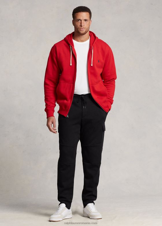 rl2000 roșu bărbați Ralph Lauren hanorac fleece cu fermoar complet 046881666