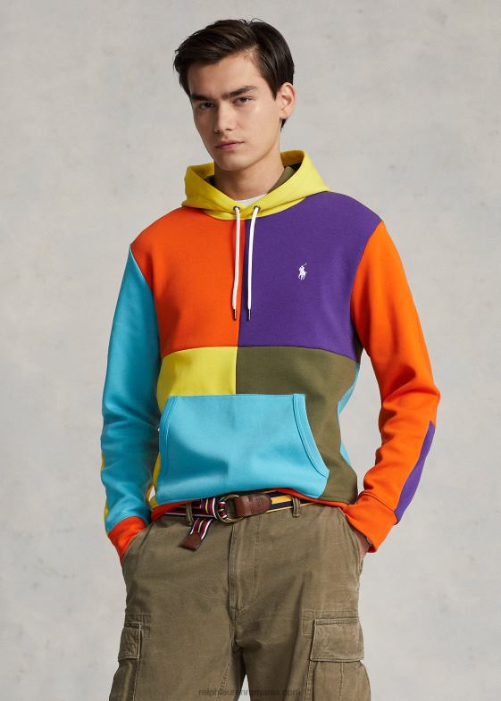 sailing orange multi bărbați Ralph Lauren hanorac hidrofug din tricot dublu 046881219