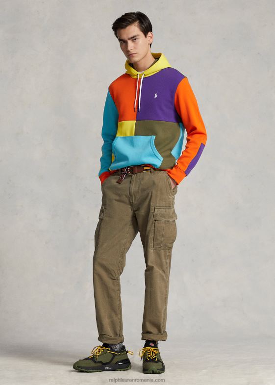 sailing orange multi bărbați Ralph Lauren hanorac hidrofug din tricot dublu 046881219