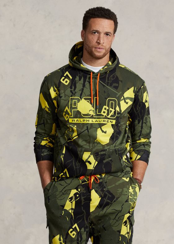 summit camo bărbați Ralph Lauren hanorac dublu din tricot cu logo polo ponei 046881802