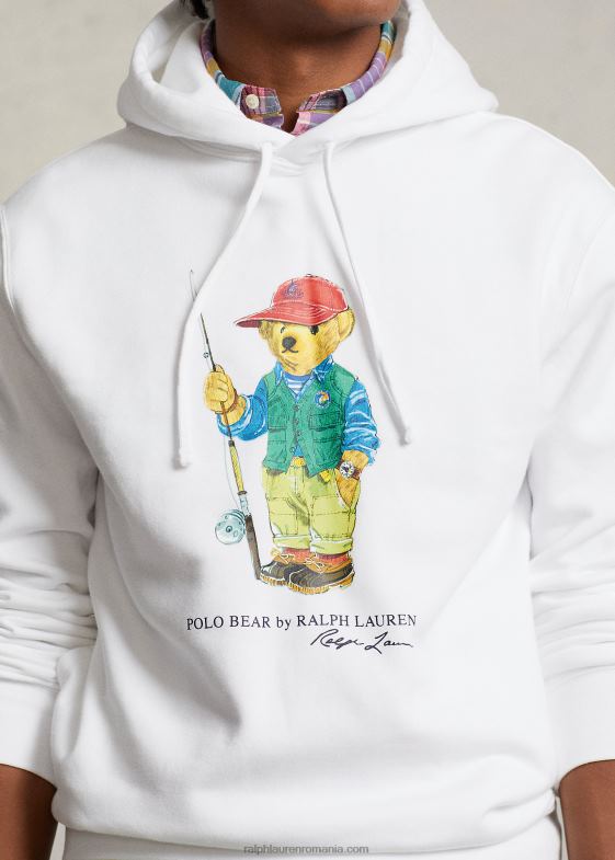 urs alb de pescuit bărbați Ralph Lauren hanorac din lână urs polo 046881107