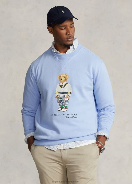 urs albastru austin bărbați Ralph Lauren hanorac din lână urs polo 046881605