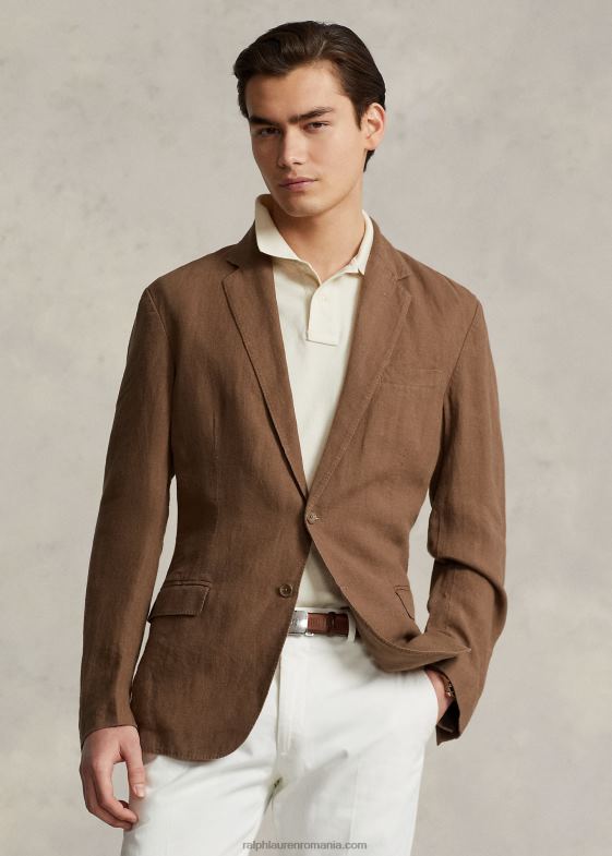 bagaj maro bărbați Ralph Lauren jachetă polo din in moale 046888459