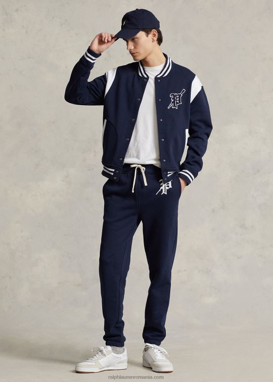 cruise navy/alb bărbați Ralph Lauren jachetă letterman din lână 046881059
