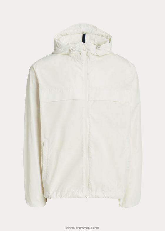 deckwash alb bărbați Ralph Lauren geacă cu glugă hidrofugă 046888381