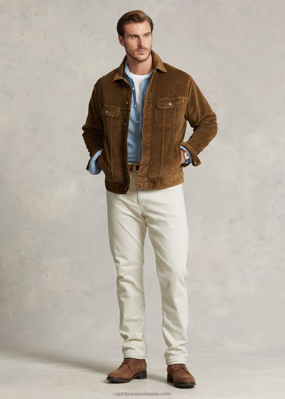 ferol bărbați Ralph Lauren geacă trucker din catifea elastică 046881811