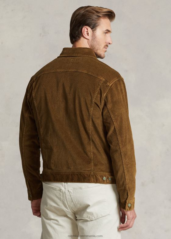 ferol bărbați Ralph Lauren geacă trucker din catifea elastică 046881811