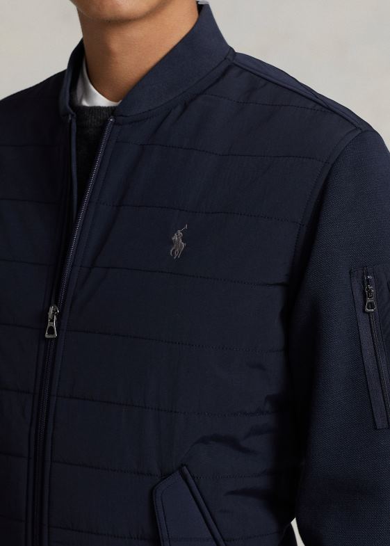 marina aviator bărbați Ralph Lauren jachetă bomber hibridă 046888646