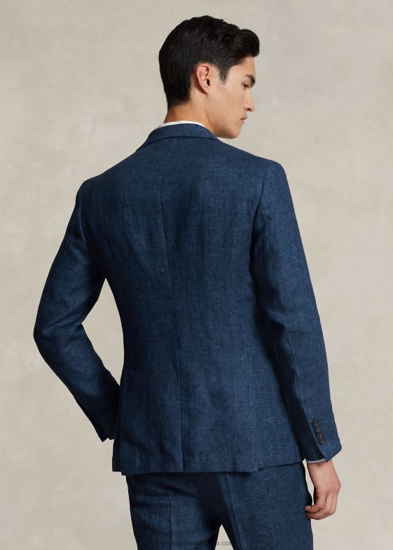 marina bărbați Ralph Lauren polo jachetă de costum din in moale 04688496