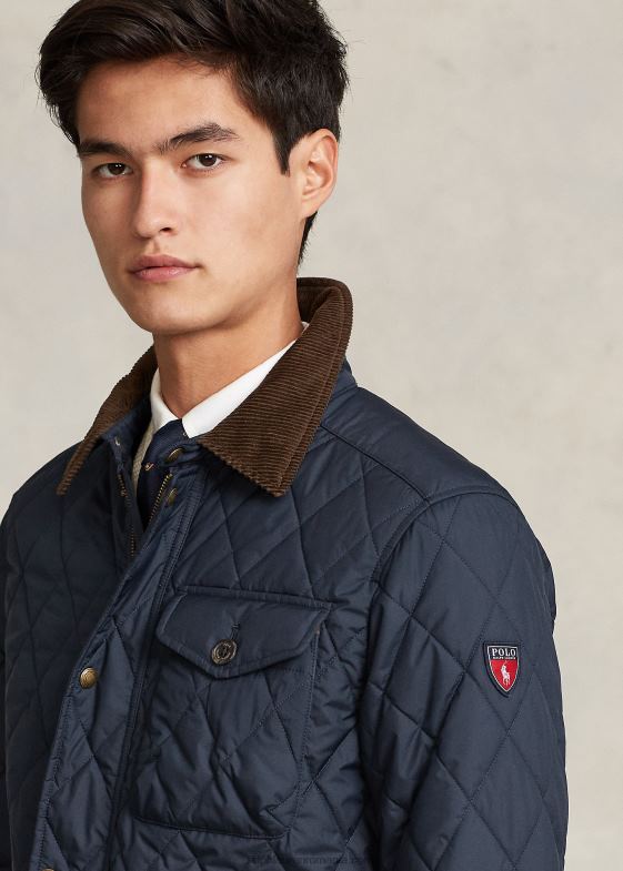 marina de facultate bărbați Ralph Lauren geacă matlasată hidrofugă 046888653