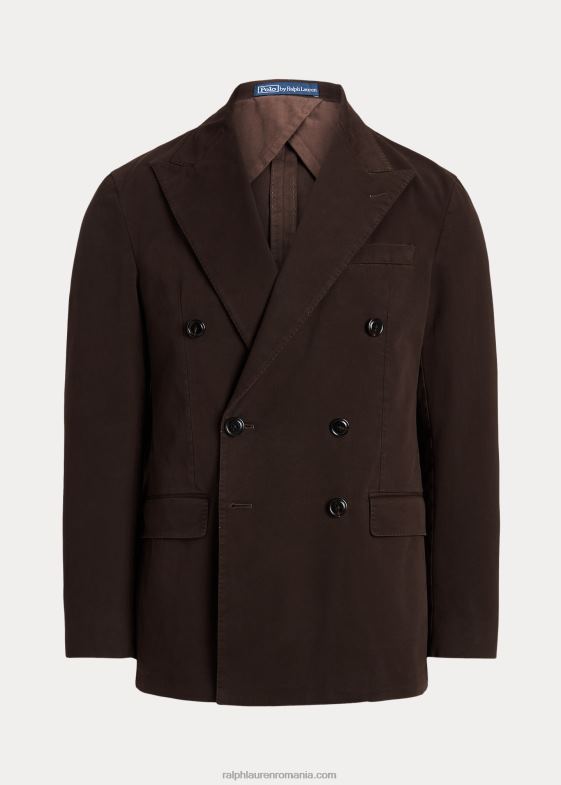 maro inchis bărbați Ralph Lauren jachetă polo moale elastică de costum chino 046888602