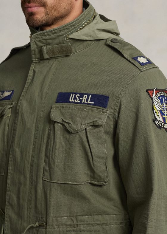 munte de măslini/petice bărbați Ralph Lauren emblematica jachetă de câmp 046881797