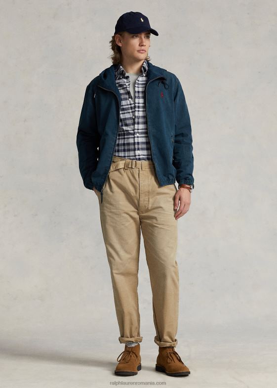 nathen bărbați Ralph Lauren jachetă din denim cu glugă 046881173