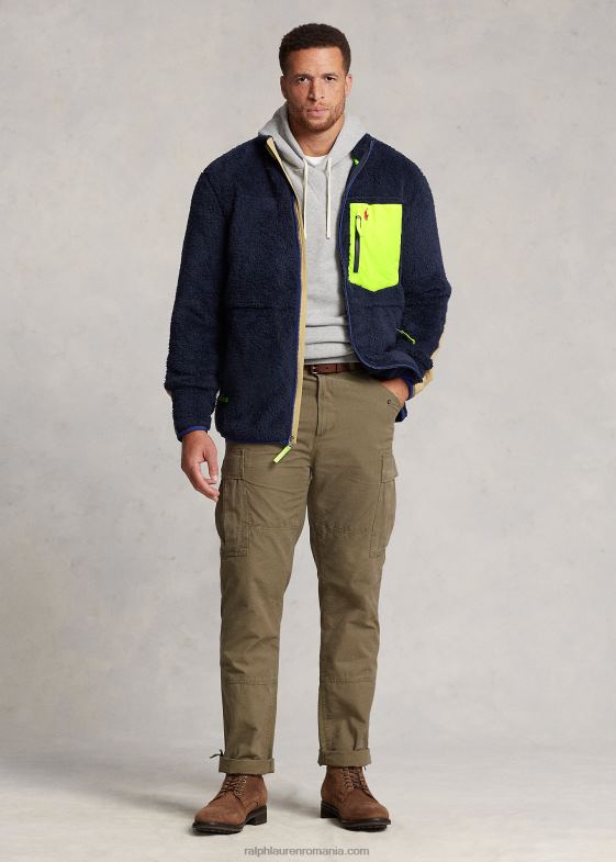 newport navy multi bărbați Ralph Lauren jachetă hibridă care blochează vântul 046881920