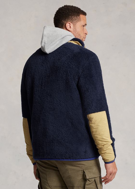 newport navy multi bărbați Ralph Lauren jachetă hibridă care blochează vântul 046881920