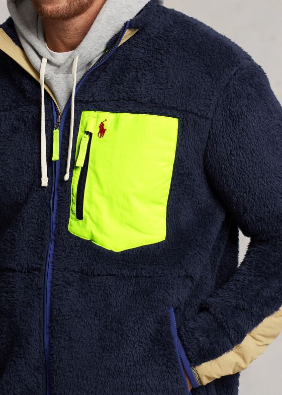 newport navy multi bărbați Ralph Lauren jachetă hibridă care blochează vântul 046881920