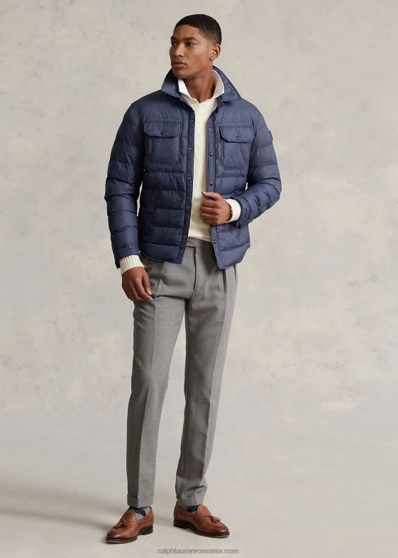 primăvară navy heather bărbați Ralph Lauren jachetă hidrofugă 046881225