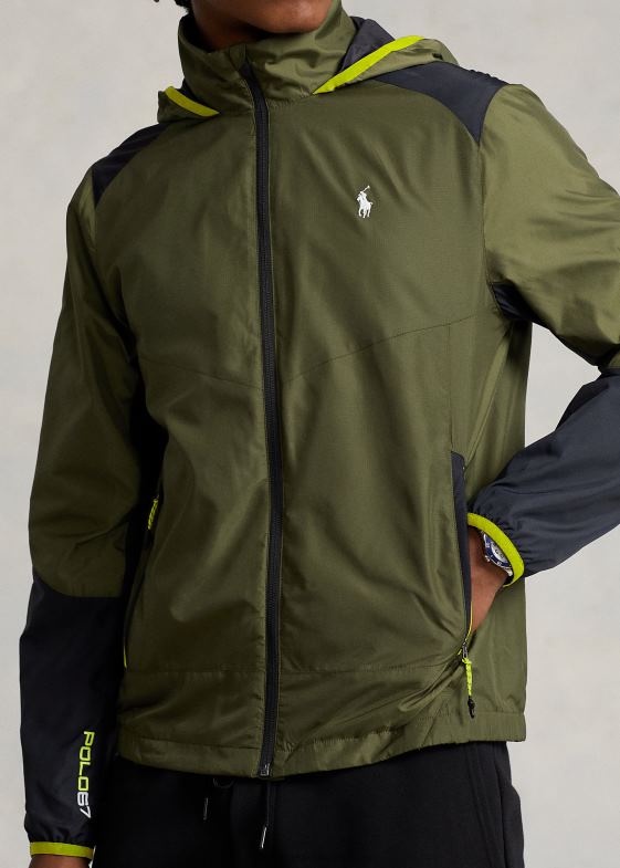 salvie închisă/negru bărbați Ralph Lauren jachetă ripstop hidrofugă 04688127