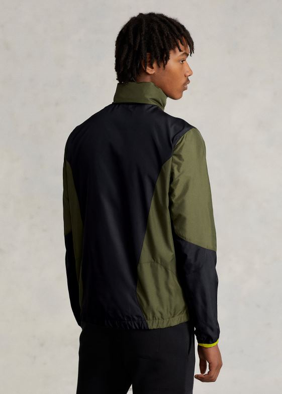 salvie închisă/negru bărbați Ralph Lauren jachetă ripstop hidrofugă 04688127