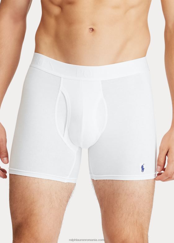 alb/albastru bărbați Ralph Lauren Boxer 4d-flex pachet de 3 04688273