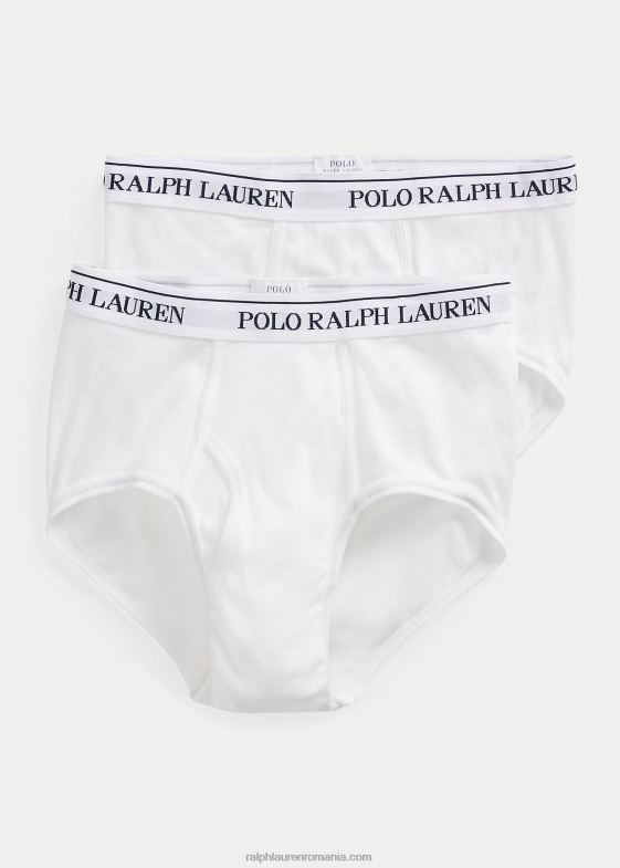 alb bărbați Ralph Lauren slip clasic cu talie mijlocie pachet de 2 046881684