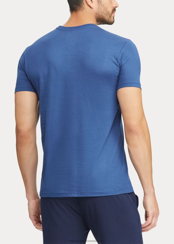albastru asortat bărbați Ralph Lauren Tricot de corp clasic Wicking Crew, pachet de 3 04688223