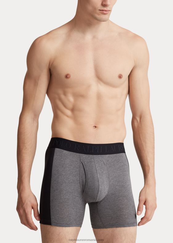 cărbune/gri/negru bărbați Ralph Lauren Boxer 4d-flex max flex pachet de 3 04688608