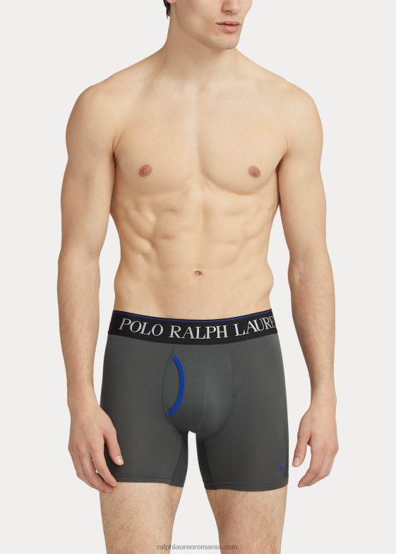 gri/albastru bărbați Ralph Lauren Boxer 4d-flex pachet de 3 04688960